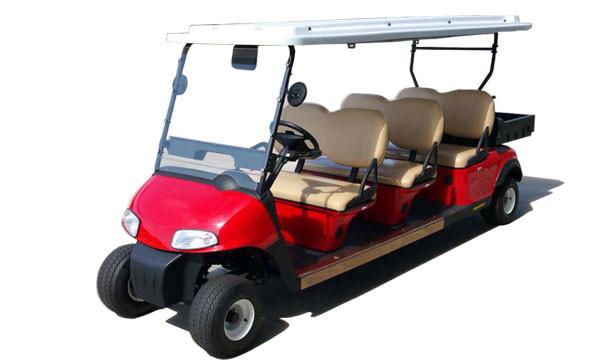 Multipurpose Red Color 48V Curtis Controller Electric Golf Club Cart With 6