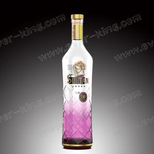 China Cap Sealing Metal Label 700mL Glass Spirit Bottles factory