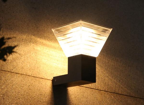 Square Solar Wall Lights Outdoor Waterproof Solar Modern Style Simple Garden