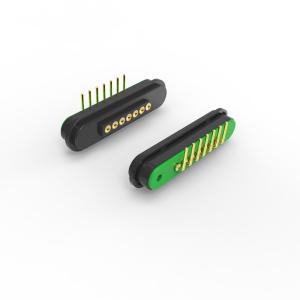 China 5A Magnetic Connectors 7 Pin Magnetic Male Female Connector Right Angle factory