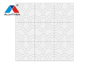 China 800×800mm Aluminium Perforated Ceiling With 0.7mm Thickness Beveled Edge factory