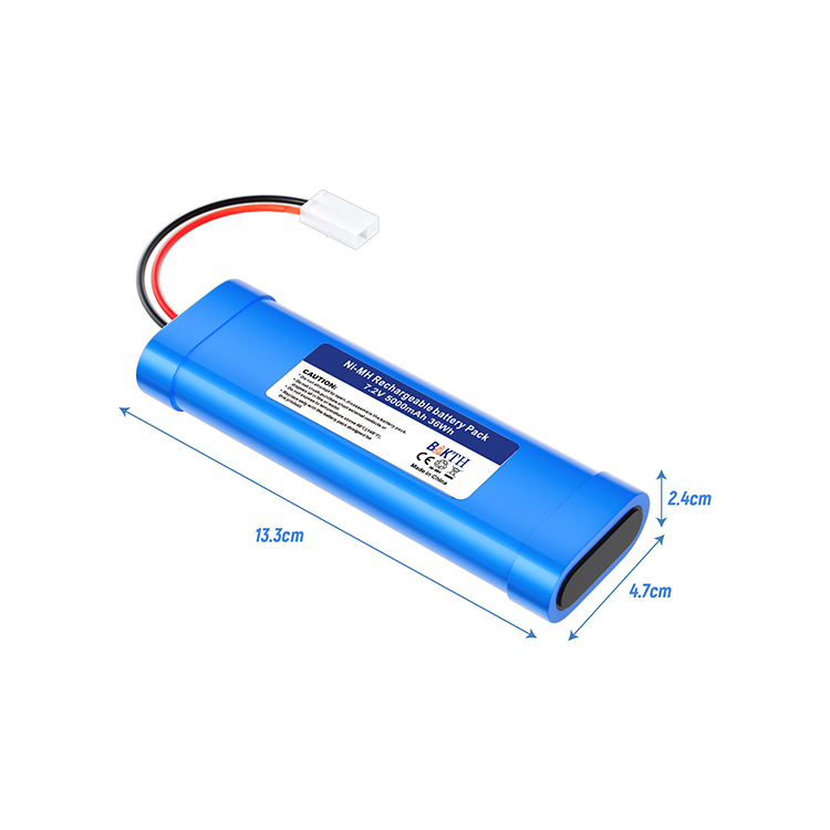 7.2V 5000mAh Nickel Hydride Rechargeable Batteries BAKTH RC5000 Ni Mh Battery For RC Cars
