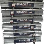 1.86KG / M Black Paint Farm Fencing Metal T Post With Certificate ISO9001