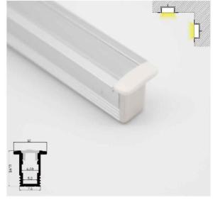 China Custom Led Strip Light Aluminum Channel Profiles For Door / Window / Floor factory