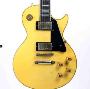 China Custom Heavy Relic Randy Rhoads 1974 Antique Electric Guitar in White Cream Color factory