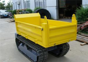 China Honda Gasoline Engine 1000kgs Tracked Concrete Dumper For Site Works CE / SGS / ISO factory