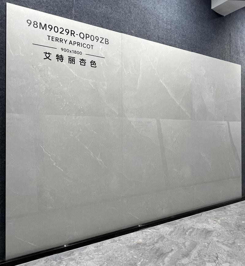 Beige 900x1800x9mm Vintage Tiles Indoor Wall Porcelain Glazed Polished Tile SGS For Renovation And Rebuilding