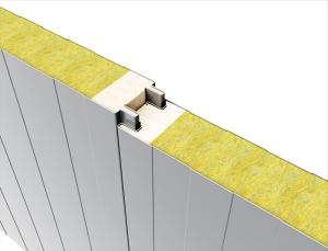 China Soundproof RAL Glasswool Sandwich Panel Heat Insulation 64kg/m3 factory