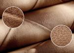 Luxury Grey European Style Wallpaper , 3D Effect Leather Pattern Wallpaper