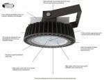 Black Housing 240w Commercial LED High Bay Lighting 110lm / W Non Maintanence
