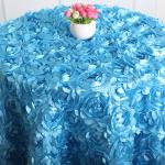 Custom Color Party Banquet Table Cloth Embroidered Logo