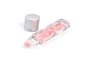 China Essential Oil Gemstone Roller Ball Bottles Natural Semiprecious Stones factory