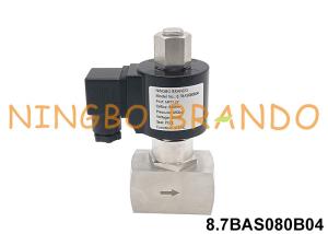 China 350 bar High Pressure Stainless Steel Solenoid Valve 12V 24V 110V 220V factory