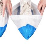 Anti Bacterial Waterproof Blue And White Disposable Use Medical PP+CPE Shoe