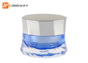 China Luxury Plastic Cream Jars , Durable 50ml Cosmetic Containers Skirt Type factory