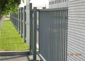 China Powder Coated Tubular Steel Fence 75X75mm For Residential factory