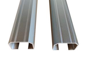 China Powder Coated Aluminum Sliding Door Track , C Aluminium Profile Easy Installation factory