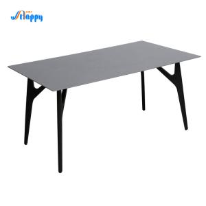 China 1500*850mm Modern customized Ceramic top Dining Table, knock-down, indoor type factory