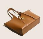 Commuter Ladies Tote Handbag 30cm Brown Leather Tote Purse