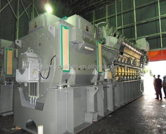 CE/ISO9001 Certified 1MW 2MW 3MW Heavy Oil Tire Oil Gas Generator for Power Station and Ship