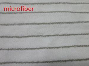 China Textile Microfiber Cleaning Cloth Width 150cm Gray White Weaving Coral Fleece factory