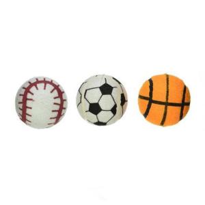 China 3 Piece Sport Tennis Ball Value Pack in Mesh Rope Dog Toys factory