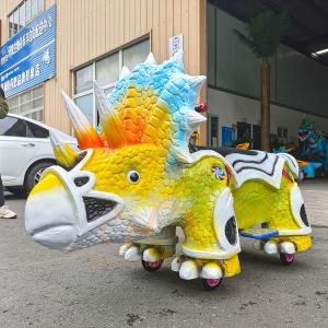 China Animatronic Electric Amusement Park Dinosaur Ride on Scooter for Shopping Mall factory