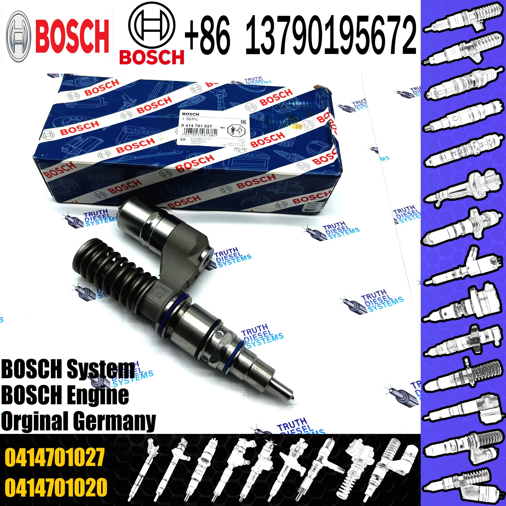 Diesel Fuel Injection Pump Unit Injector System Nozzle 1440579 0414701082 0986441115 0414701027 130013R1.12213 For SCANI