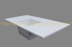 China Safety School Laboratory Bench Top 750mm Width Monolithic Epoxy Resin factory