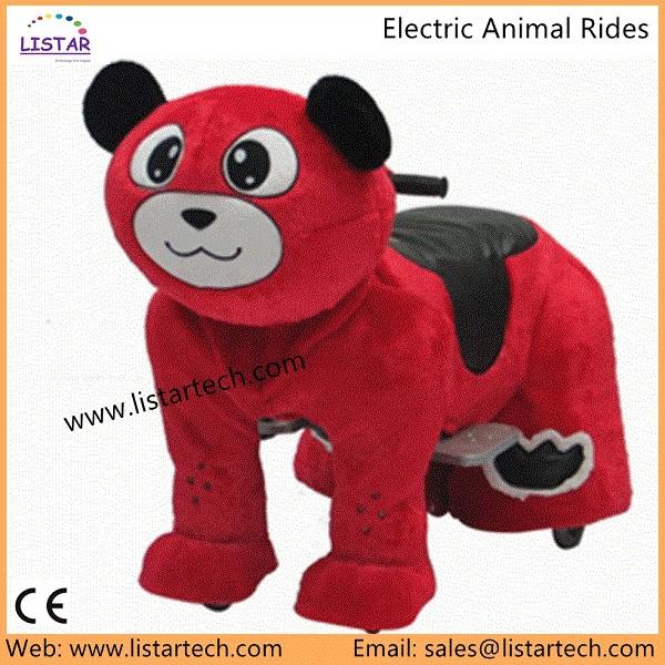 Kids Electric Power Ride on Motorcycle wheels Bike, Happy Trails Bear Plush