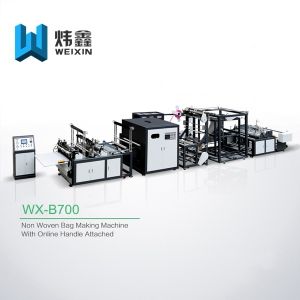 High Class D Cut Bag Making Machine / High Output Box Bag Making Machine