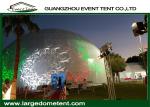 White PVC Fabric Outdoor Geodesic Large Dome Tent With Steel Frame