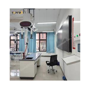 China White Black Gray Customized Chemcial Lab Room Table With Metal Aluminum Plastic Frame factory