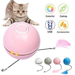 China Interactive USB Charging Electronic Cat Ball Interactive Cat Toys Balls factory