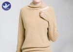 Neck Seam Slit High Neck Sweater Women's , Oversized Pullover Sweater Casual