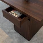 OEM Hotel Bedroom Furniture Office Home Acrylic Legs Computer Desk With Chair
