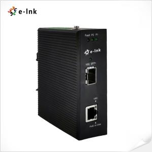 China Industrial PoE Media Converter 10GBase-X SFP To 10G 5G 2.5G 1G 100M Base-T 802.3bt factory