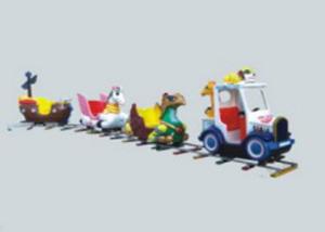 China Commercial Kids Ride On Train With Track For Amusement Park 13CBM Volume factory