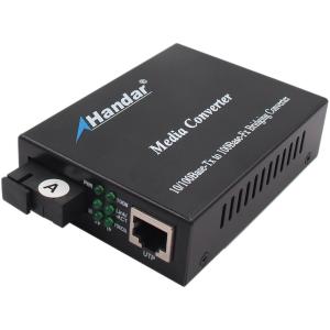China IP30 Single-Mode SC Type Fiber Ethernet media converter 1310/1550nm factory