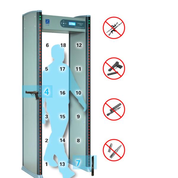 2022 best-selling models 18 zones walking metal detectors airport building
