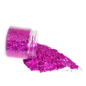 PET Bulk Holographic Glitter Brown Plum Laser Quadrangular Prismatic Shape