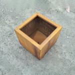 Rusty Red Large Flower Pots Outdoor Customized Style for Gardenscape Beautificat
