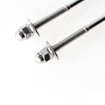 Polished 316 Stainless Steel Cable Railing Swage Threaded Stud Tension End