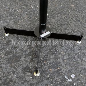 8 Tiered 96 Prongs 65 Long Rotating Display Rack Black Color With Hanging Hook