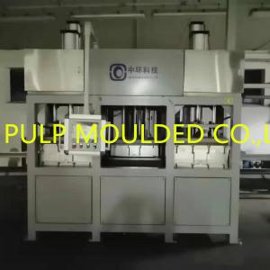 China Biodegradable Bagasse Pulp Production Line , Bagasse Plate Machine 440V factory
