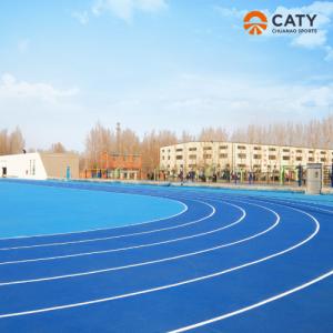 China Sandwich Spray Coat EPDM Rubber Running Track For Running Rubber Track With Sports Track Installation factory