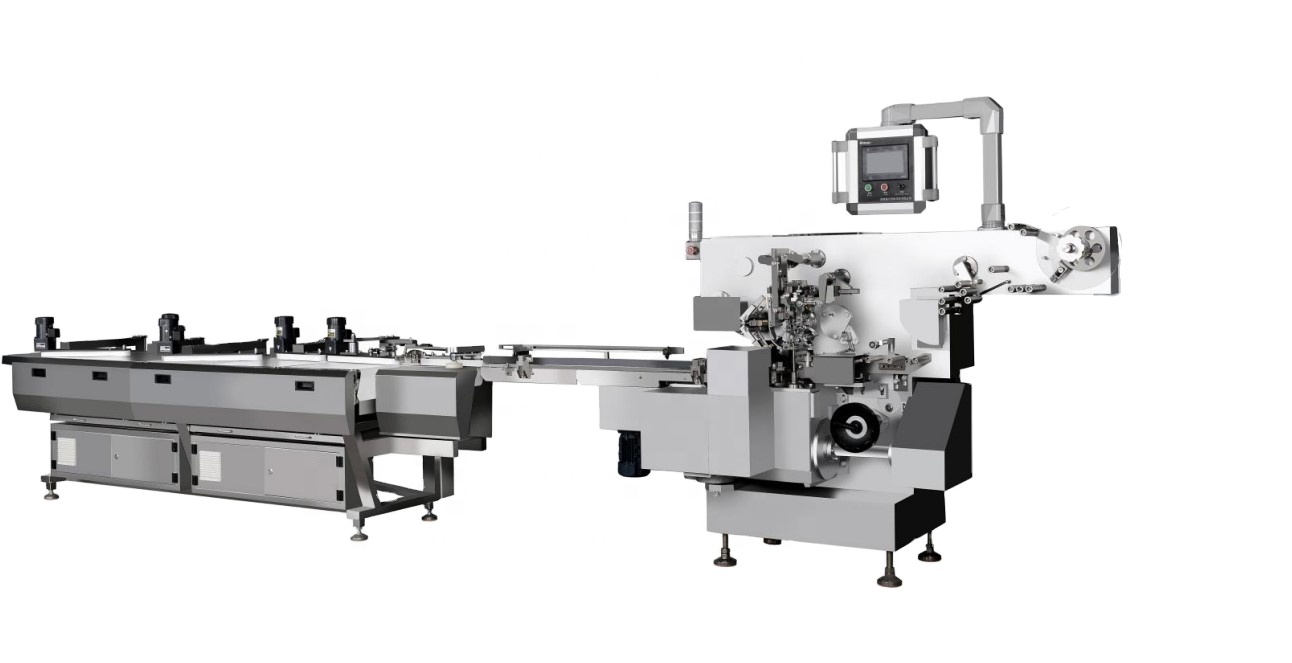 Aluminum Foil Candy Cookie Wrapping Packaging Machine Main Function Chocolate Wrapping