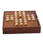Solitaire 3.1cm Wooden Chess Pieces Board Set Diamond