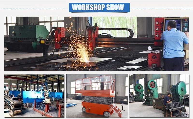 Battery Powered Self Propelled Scissor Lift Platform for Aerial Installation / Maintenance Working