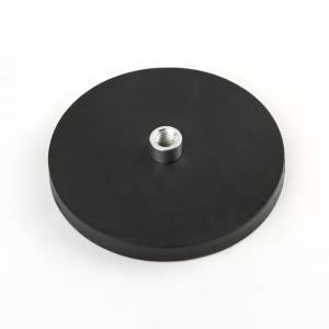 China Internal Thread Dia22mm N52 Rubber Coated Magnet factory
